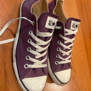 Converse Purple Canvas Sneakers